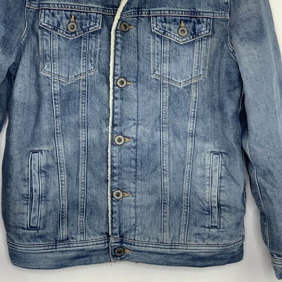 Mavi Jeans Co. Karla Sherpa Denim Jacket NWOT Size S - Picture 7 of 12